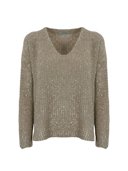 Maglia con paillettes in misto alpaca D. Exterior | 593357NOCC